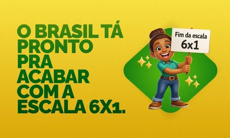 Trabalhadores em rotina de expediente: proposta do Governo Federal prev&ecirc; o fim da escala 6x1 e redu&ccedil;&atilde;o da jornada semanal para 40 horas.