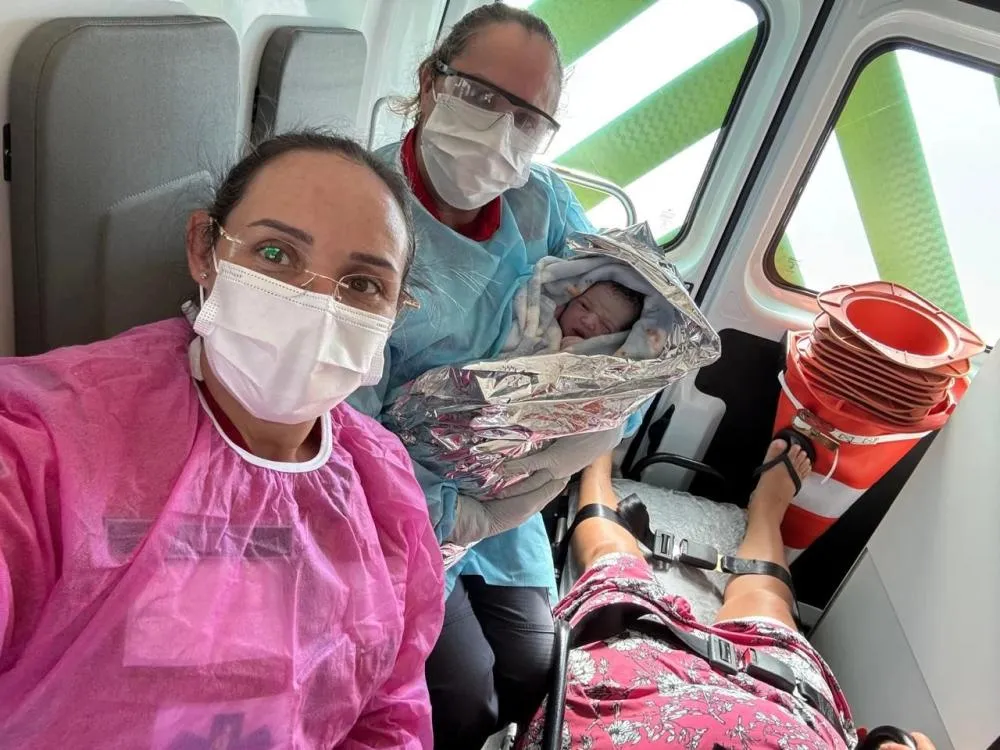 Mulher dá à luz a caminho do hospital em Jaguaruna