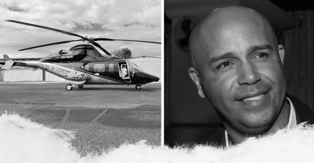 Helicóptero com cantor Rick, da dupla Rick & Renner, desaparece na Serra de SC