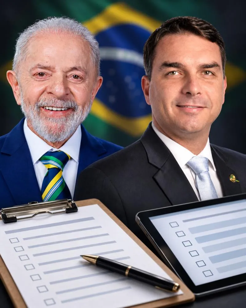 Quaest aponta Flávio Bolsonaro com 46% e Lula com 44% no segundo turno