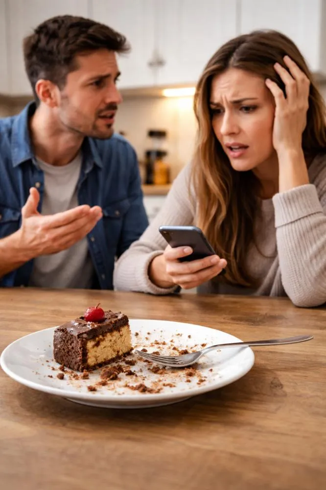 Mulher pede divórcio após marido comer seu pedaço de bolo reservado